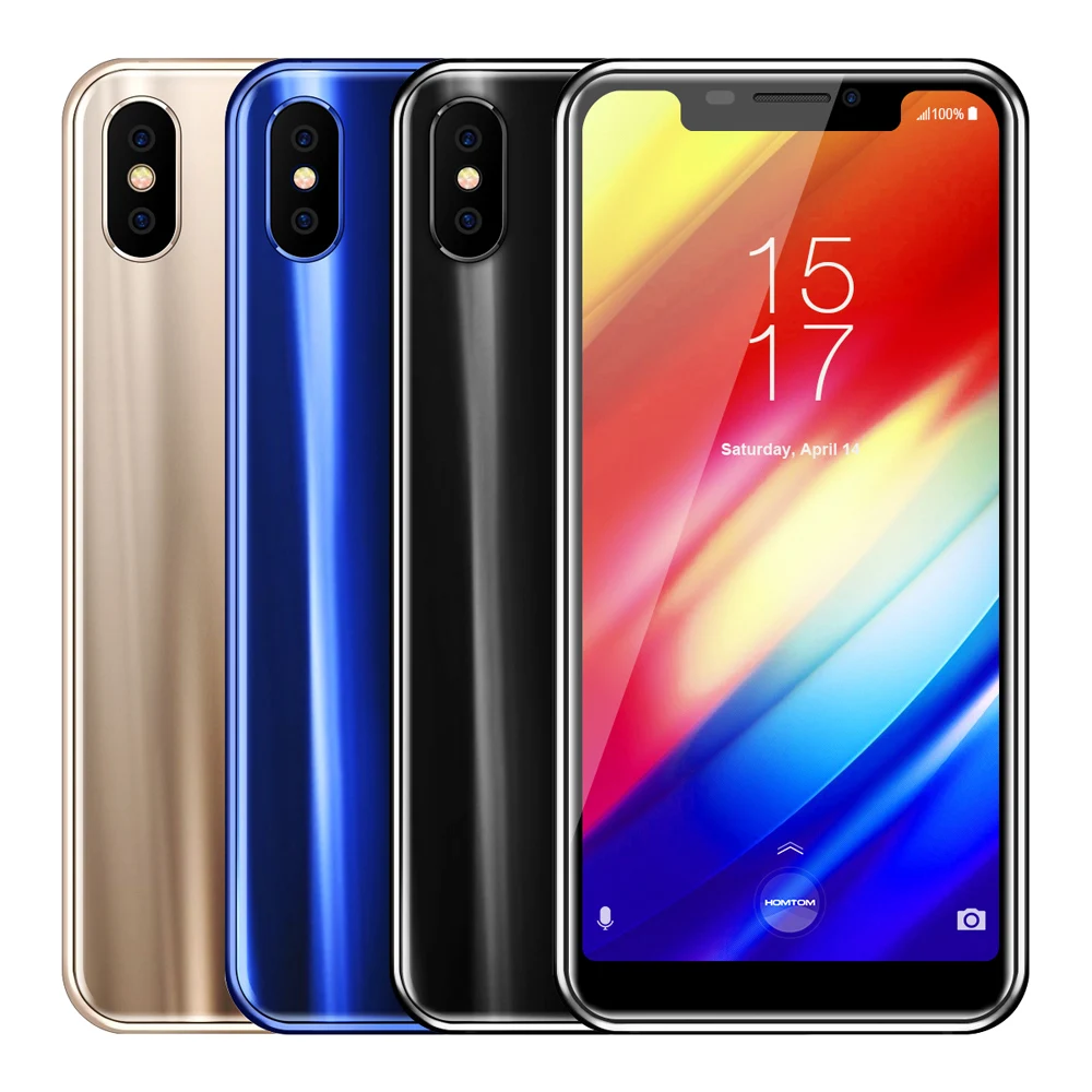 Мобильный телефон HOMTOM H10 5 85 дюймов 4 Гб + 64 ГБ Android 8 1 отпечаток лица ID MTK6750T