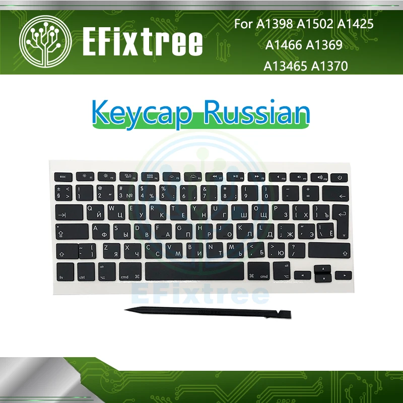 New Russian Keys Keyboard For Macbook Pro Air 13'' 15'' A1370 A1465 A1466 A1369 A1425 A1398 A1502 AP08 AP12 Caps Keycaps