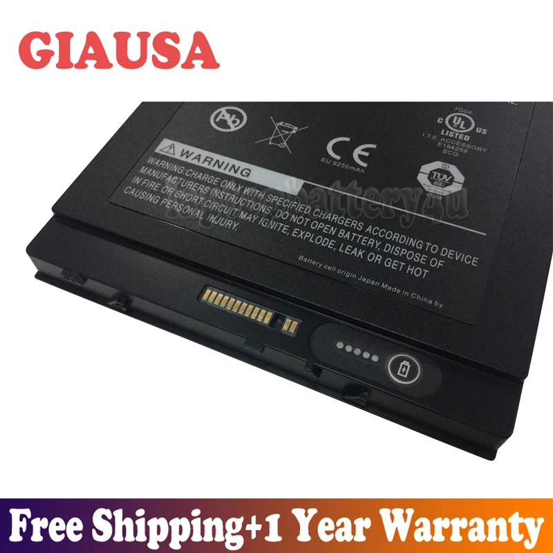 GIAUSA Новая батарея 7 4 V 68.45Wh 9250mAh 909T2021F для Xplore iX104 Tablet PC BTP-80W3 BTP-87W3 11-01019 Series |