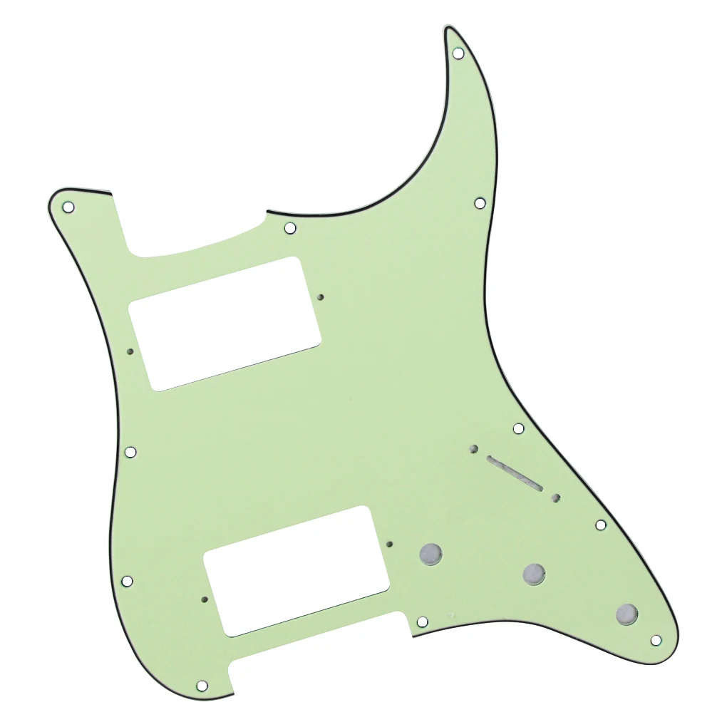 Новый мятно зеленый 3Ply HH Strat Гитара Pickguard 2T1V ручки управления для гитарных