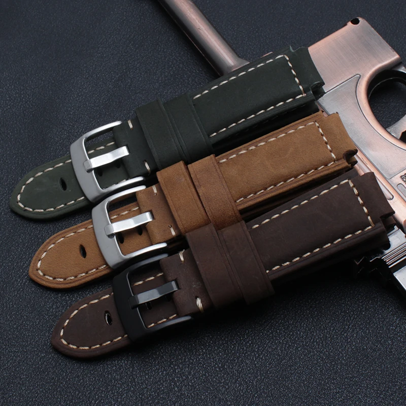 

Garmin Forerunner 220/235/620/630/735XT Watch High Quality Genuine Leather Watchband 22*15mm Garmin Bracelet