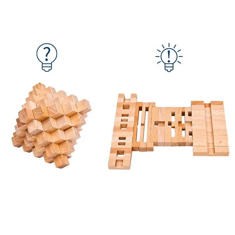 Z cube Классический 3D Деревянный пазл замок игрушки кубик игра Конг Мин дизайн IQ