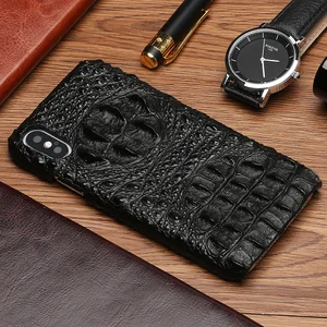 genuine leather shockproof phone case for iphone x xs xr 11 pro max crocodile grain luxury back cover for iphone 12 pro 7 8plus free global shipping