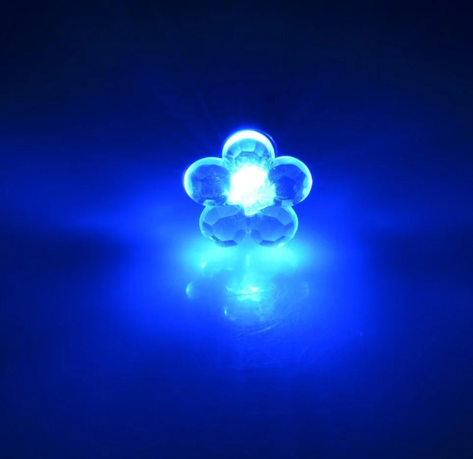 Серьги гвоздики оптом в форме цветов Светодиодная серьга светящиеся серьги для