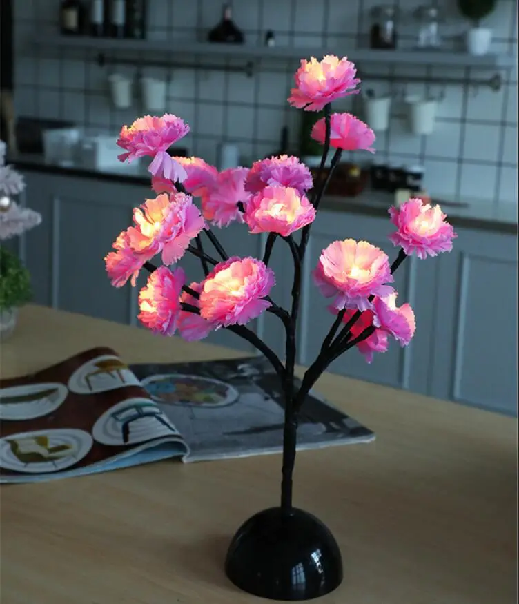 Chrysanthemum 15 Светодиодный s светодиодный светильник с цветами для украшения на батарейках Сказочный светодиодный светильник для рождественской вечеринки, свадьбы, дня рождения(теплый белый - Испускаемый цвет: Chrysanthemum