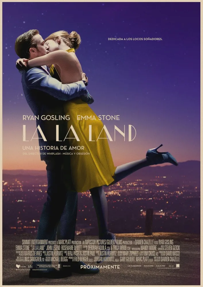 La Land плакаты винтажные настенные украшения для дома из крафт бумаги|wall sticker|stickers