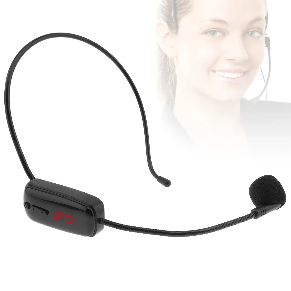 Универсальный портативный FM беспроводной микрофон гарнитура мегафон радио для