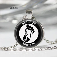 verdve new design sasquatch bigfoot necklace chain necklaces pendants bigfoot spotter