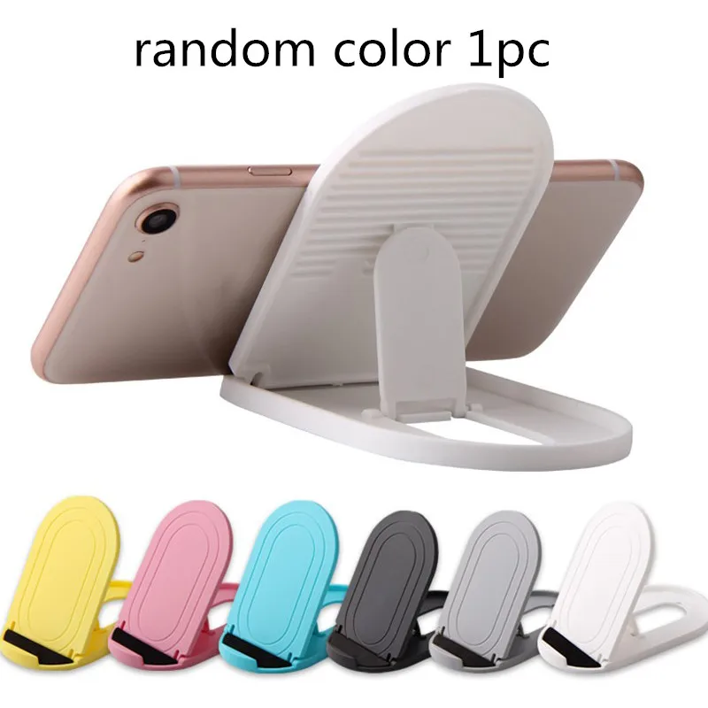 Random color 1pc Универсальный многофункциональный регулируемый Пластик настольная подставка складной кронштейн для мобильного телефона держатель для iPhone X/8/7/6 для iPad - Цвет: Random color 1pc