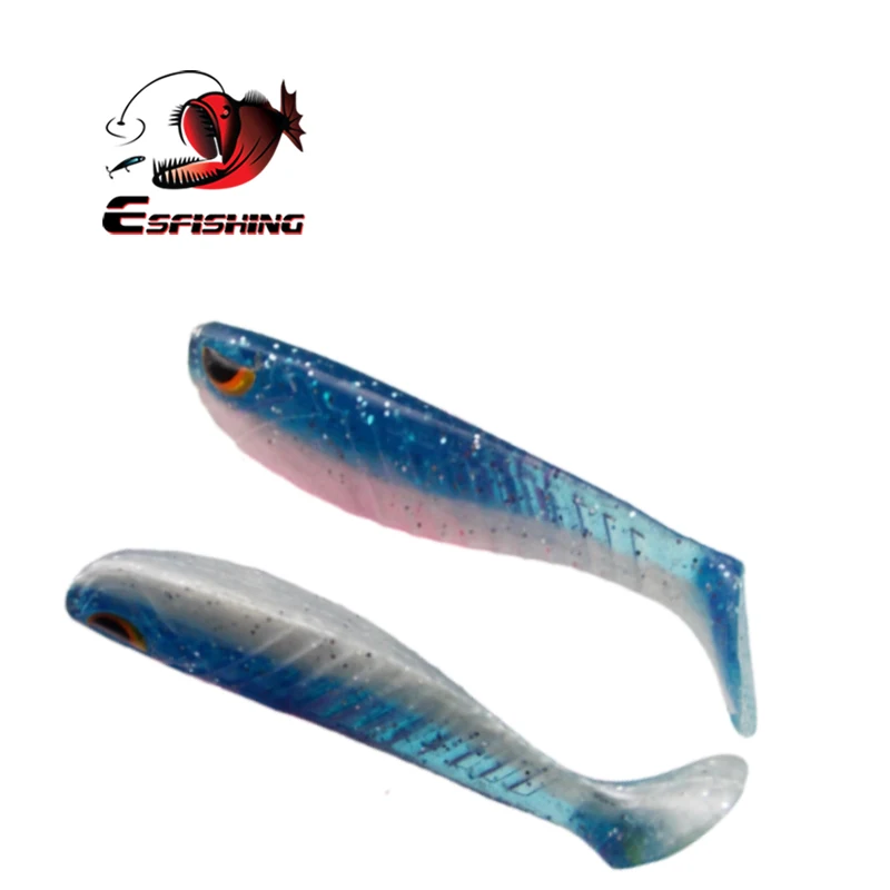 Esfishing мягкие приманка, алоза наслаждаться Шад 8 шт. 50 мм 3g подачи Рыбалка форели приманки воблер бас рыболовный плавник