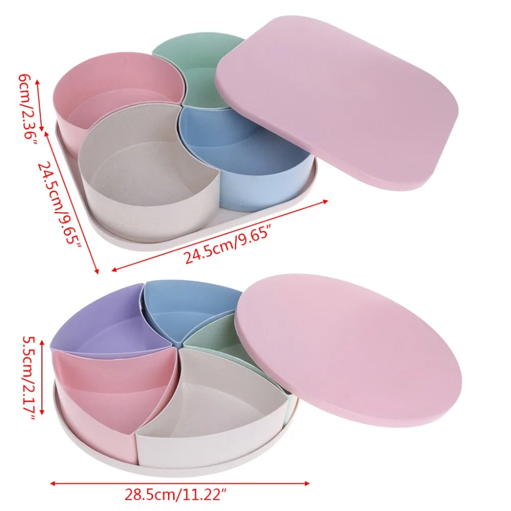 Пшеничная соломенная тарелка конфетная коробка фруктовый поднос креативный 4