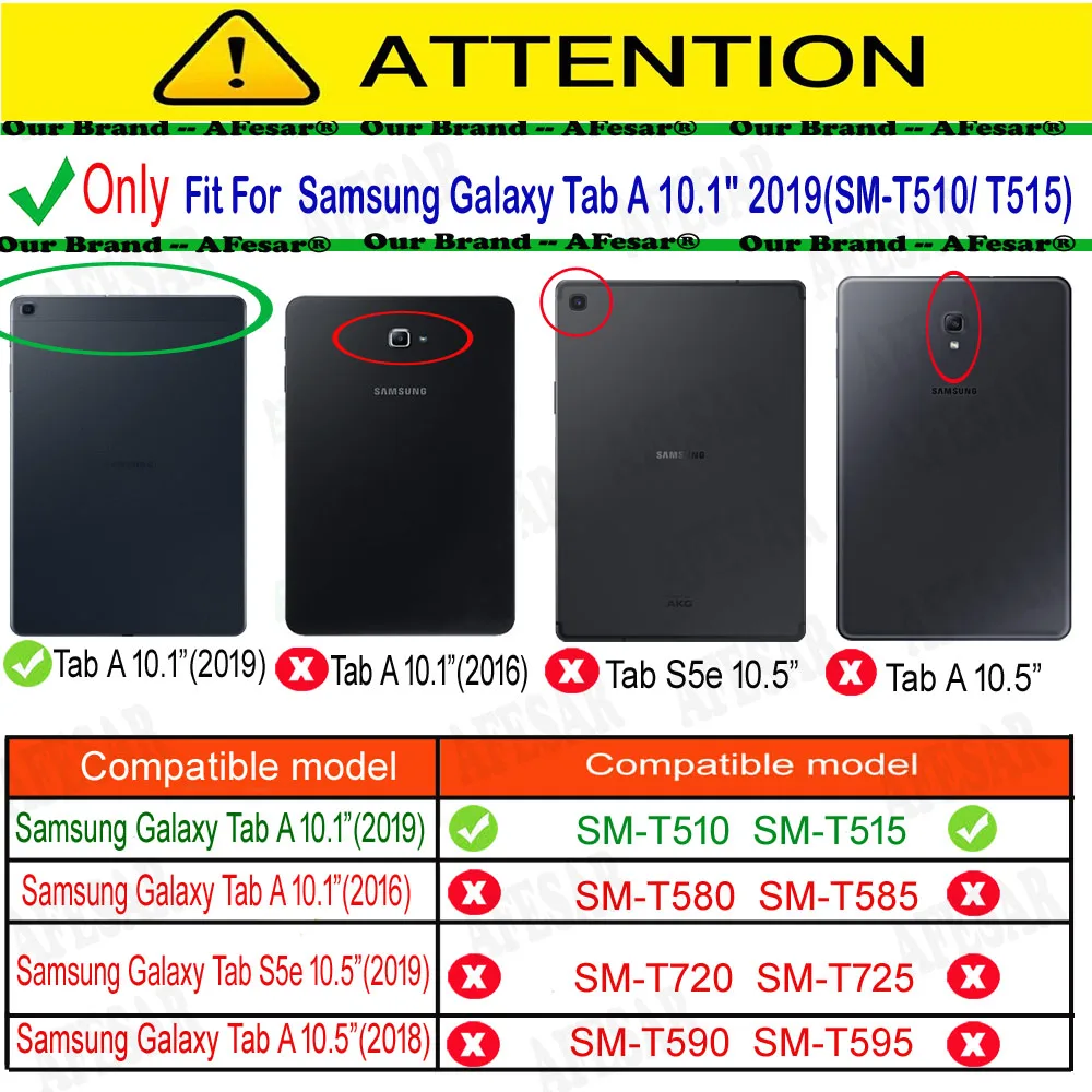 Магнитный чехол для Samsung Galaxy Tab A 10 1 дюйма (2019) SM T510 T515 с подставкой из искусственной