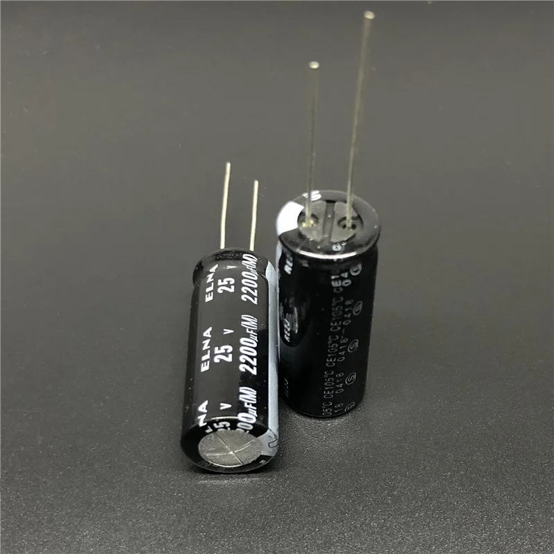 5 шт./50 шт. 2200 мкФ 25В ELNA RE2J серия 12 5x31 мм 25v2200мкф аудио конденсатор|Конденсаторы| |