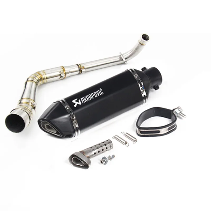NMAX155 мотоцикл Akrapovic глушитель без шнуровки полная система контактная труба дБ убийца для YAMAHA NMAX 155 NMAX 125 N-MAX155 - Цвет: J