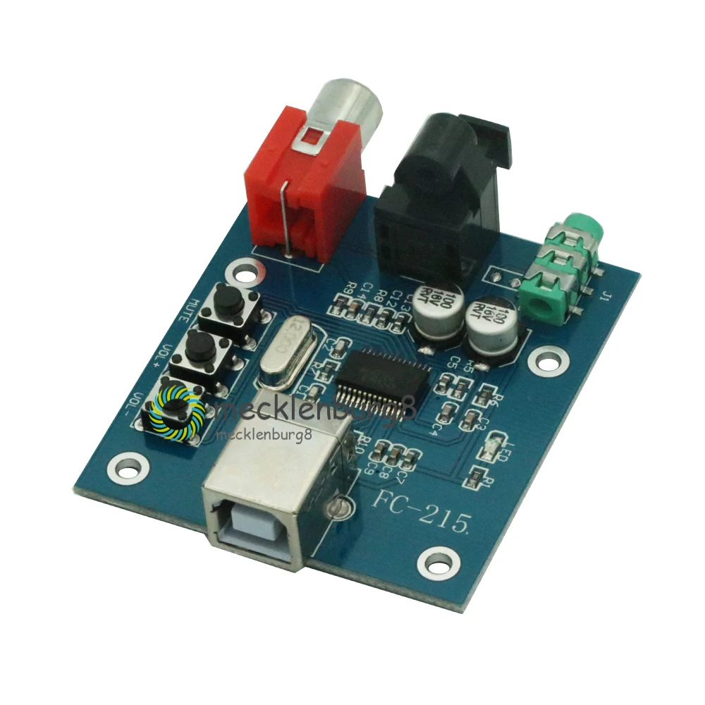 PCM2704 USB DAC для S/PDIF звуковая карта декодер плата 3 5 мм выход F/PC 2 канала аналоговый |