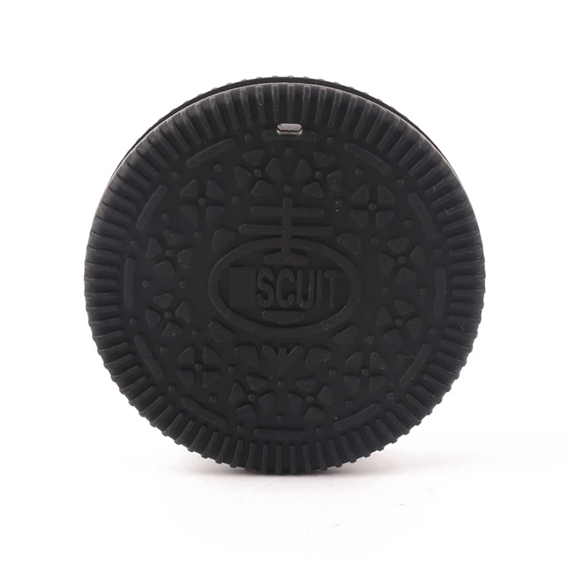 black cookie Силиконовые Прорезыватели для зубов, 1 шт., в форме животных из мультфильмов, без бисфенола, пустышка, с зажимом, для изготовления кроликов, оленей, Прорезыватель для зубов, енота, крошечный стержень, детский Прорезыватель - Цвет: black cookie