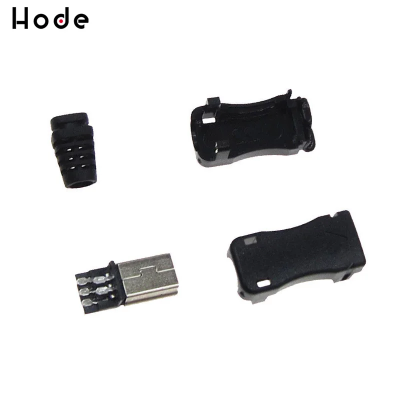 10 комплектов DIY Mini USB 5 контактный разъем с пластиковой крышкой