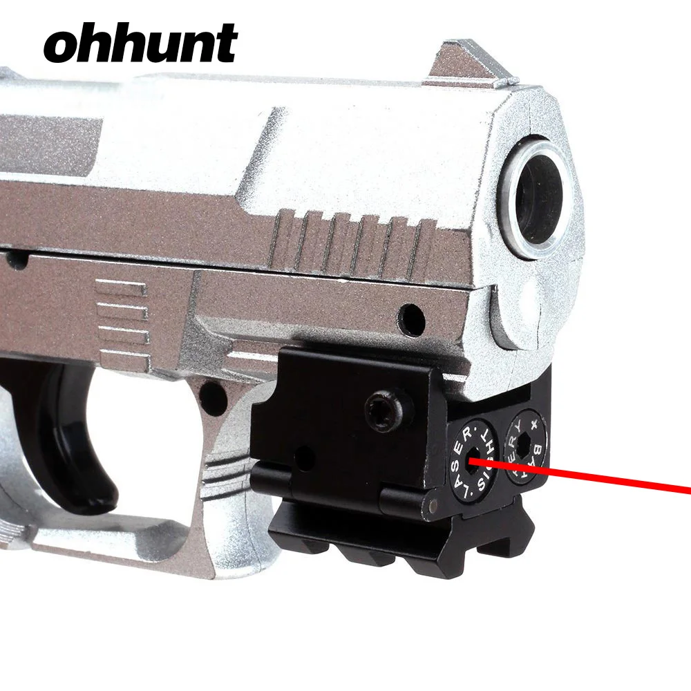 Ohhunt охотничий красный точечный Мини Компактный лазерный прицел с Рельсом для