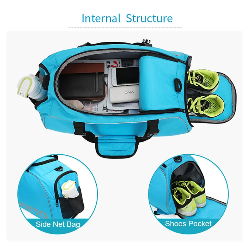 Sports Gym Bags Fitness Backpack Shoulder Bag For Shoes Travel Men Women Training Tas Rucksack Sac De Sport Gymtas Sack XA679WA
