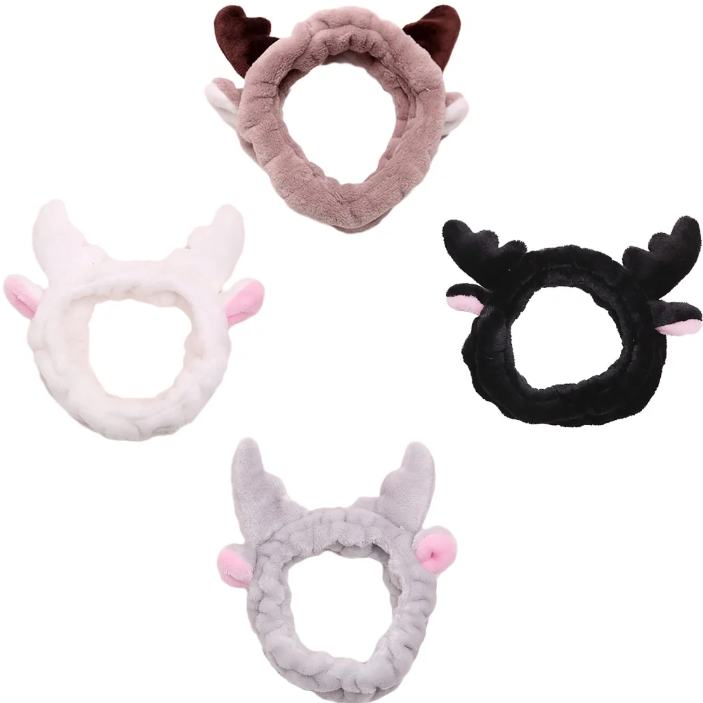 1PC Stylish Cute Ladies Girls Sweet Deer Horn Stretch Hair Band Wrap Headband For Bath Spa Make Up | Украшения и аксессуары