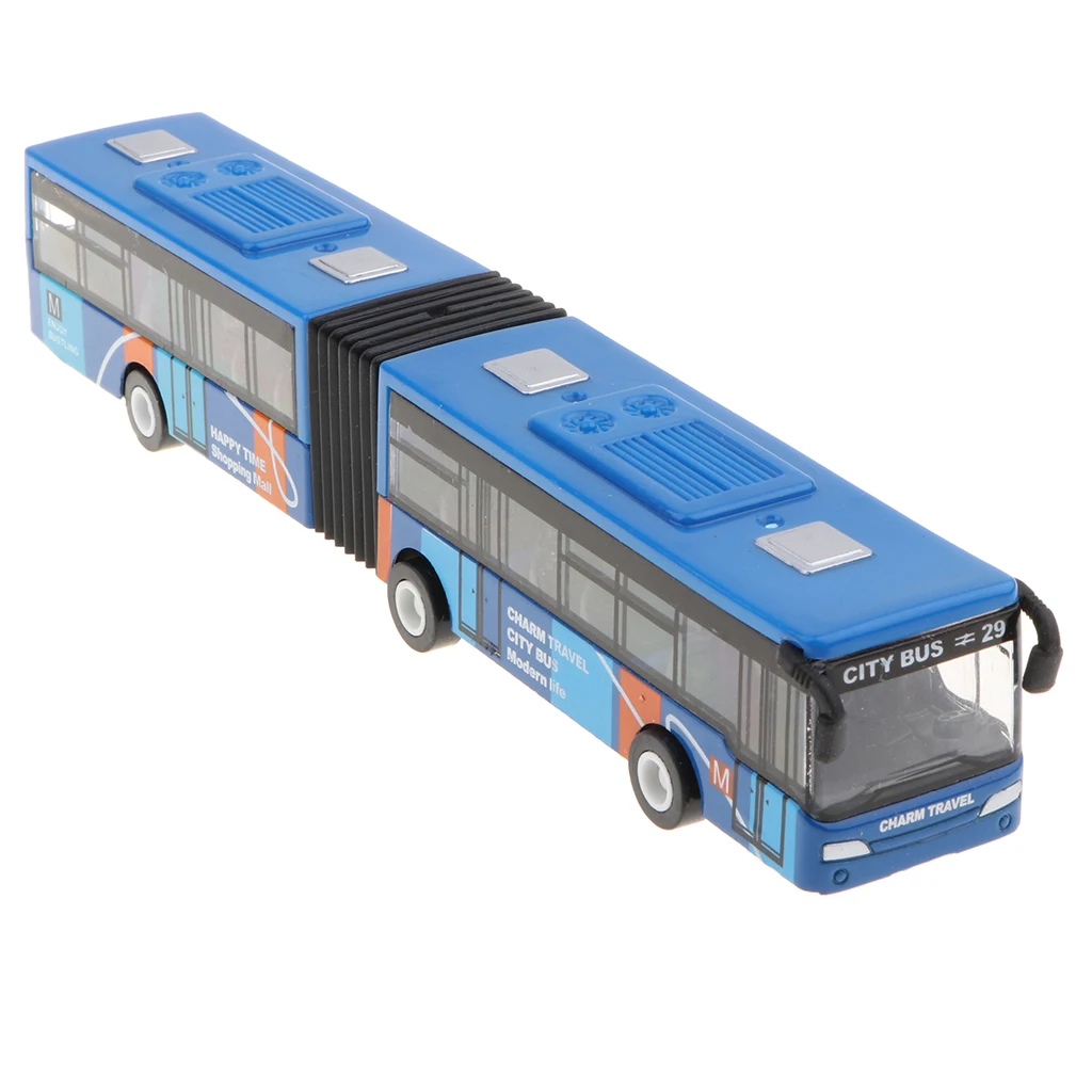 Электрическая игрушка 18 см модель автомобиля 1/64 автобус Diecasts игрушки из