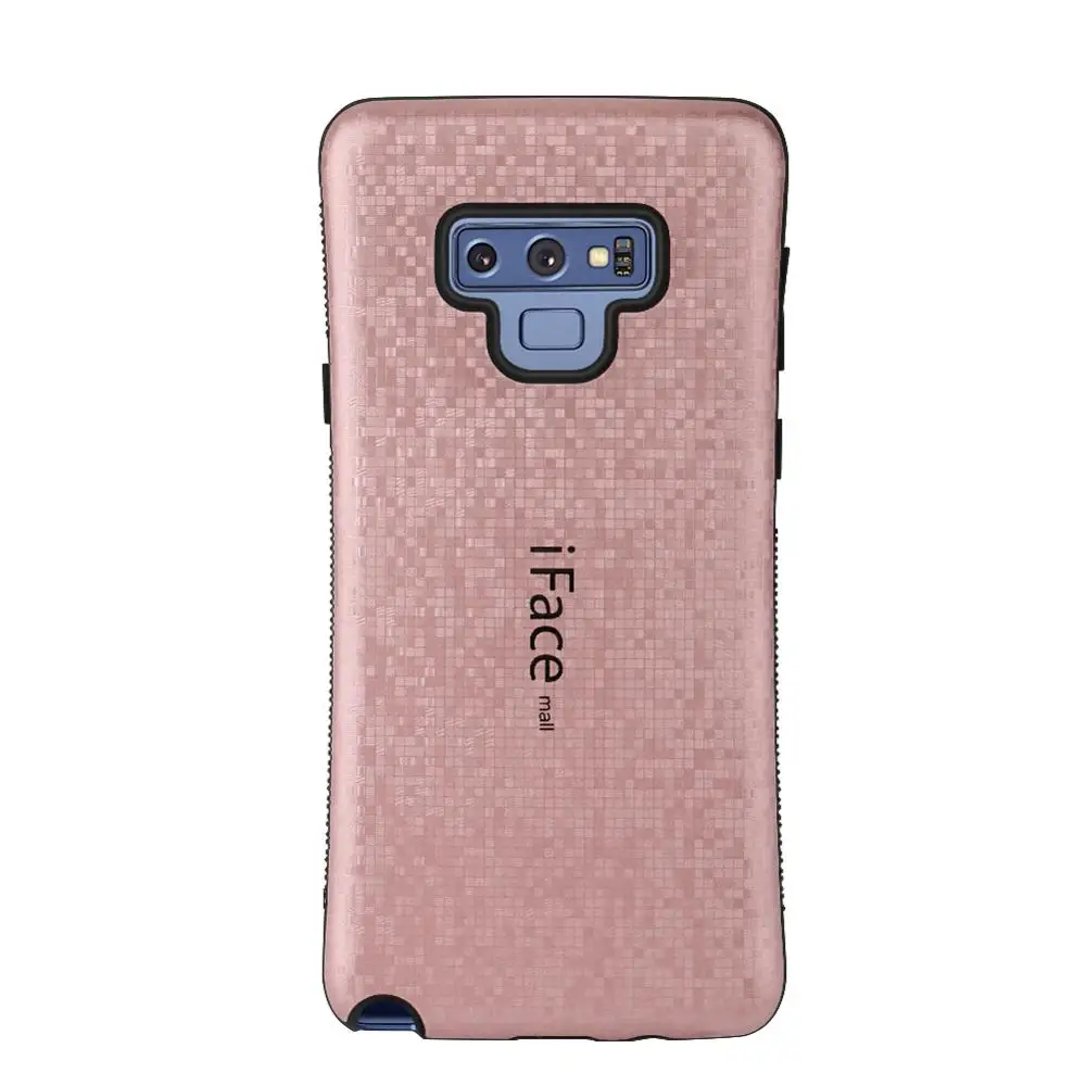 Rose Gold Iface mall для samsung Galaxy Note 9 сверхмощный мозаичный чехол противоударный для задней крышки, твердый корпус Полная защита Чехлы для мобильных телефонов - Color: Rose Gold