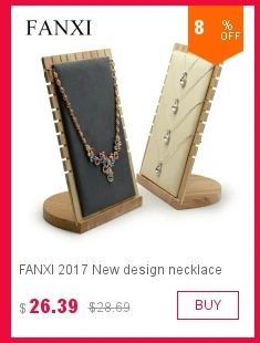 FANXI 2 шт./компл. ромб ювелирные изделия Дисплей стенд с микрофиброй Цепочки и ожерелья Серьги Браслет держатель Организатор для Витринный Шкаф для ювелирных изделий
