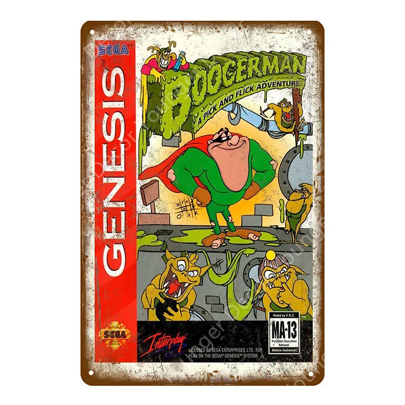 YD7959E Классический постер для видеоигр, nintendo power, мультяшная Наклейка на стену с Супер Марио, sega Gamer, настенная живопись, доска, декор для комнаты - Цвет: YD7959E