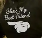 Sugarbaby She is my best friend худи Парные толстовки Bestie Толстовка Bff одежда с длинными рукавами модная Толстовка Прямая поставка - Цвет: 2