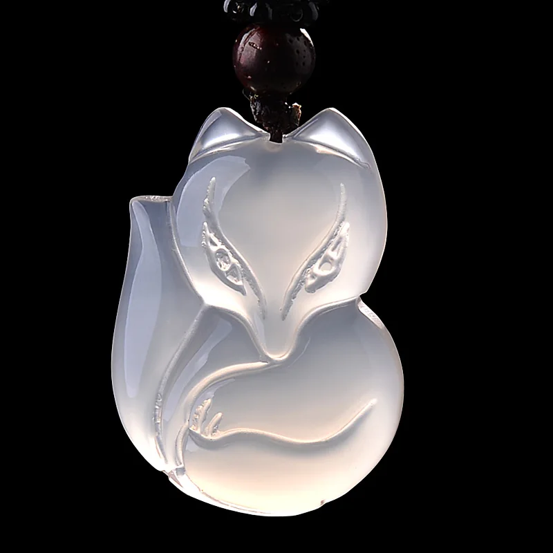 Прямая доставка желтая лиса ювелирные изделия виды льда халцедона влюбленные