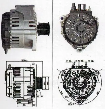 28 В 120A генератор JFZ2912YC2 L62QP3701100C для yuchai YC6J200245|alternator|alternator 28v |