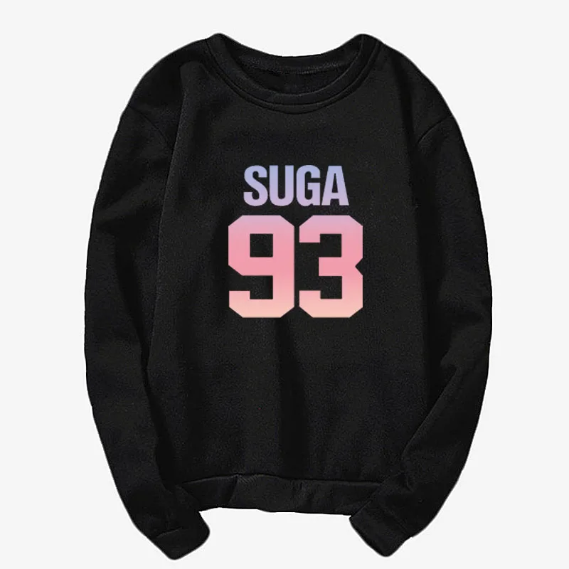 Suga 93 Толстовка в стиле bangtan Back Yoongi свитшот с фото Kpop Merch одежда и kpop Army Fans наряд