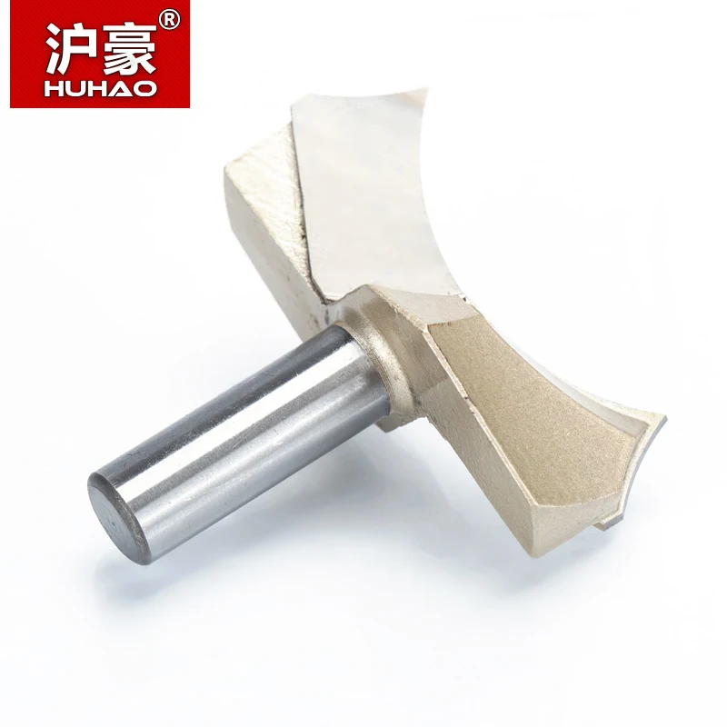 HUHAO 1pcs 1/2*2 Shank Dragon Ball Bit Point-cut Round Over Groove Bits router bits for wood engraving cutter woodworking