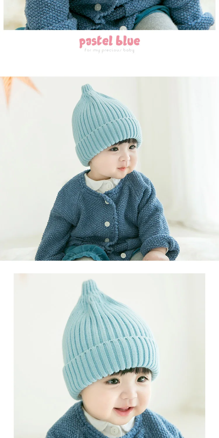 Newborn Baby Knitted Hat Baby Girl Boy Cute Winter Hats For Girls Warm Thick Caps Child Beanies Kids Hat For 3-12 Month GH661