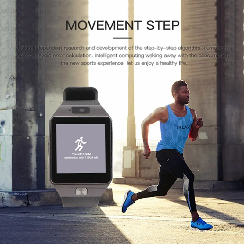 Outdoor Running Smart Watch Bluetooth Smartwatch Touchscreen Wearable For Android Phone Call SIM Men Women Bracelet | Спорт и