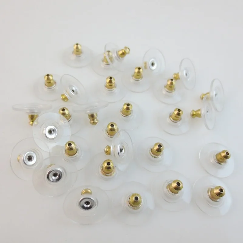 100 шт./лот миниатюрные серьги модные ювелирные аксессуары Резиновые Круглые