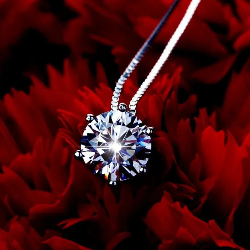 Брендовое ювелирное изделие 1 карат круглый искусственный бриллиант камень