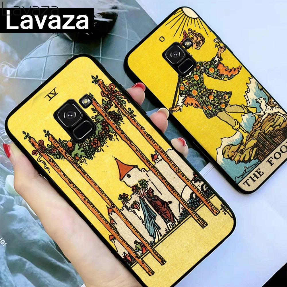 Новый силиконовый чехол Lavaza для Samsung A3 A5 2016 2017 A6 Plus A7 A8 A9 с возможностью гадания по Таро произведенный в Египте