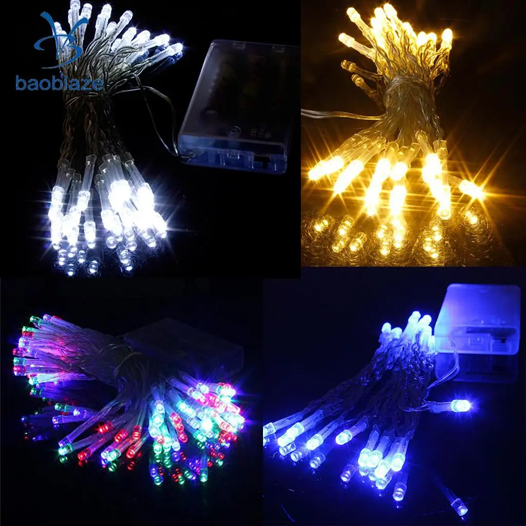 Baolaze яркие 20 LED на батарейках Рождественские Свадебные гирлянды сказочные огни