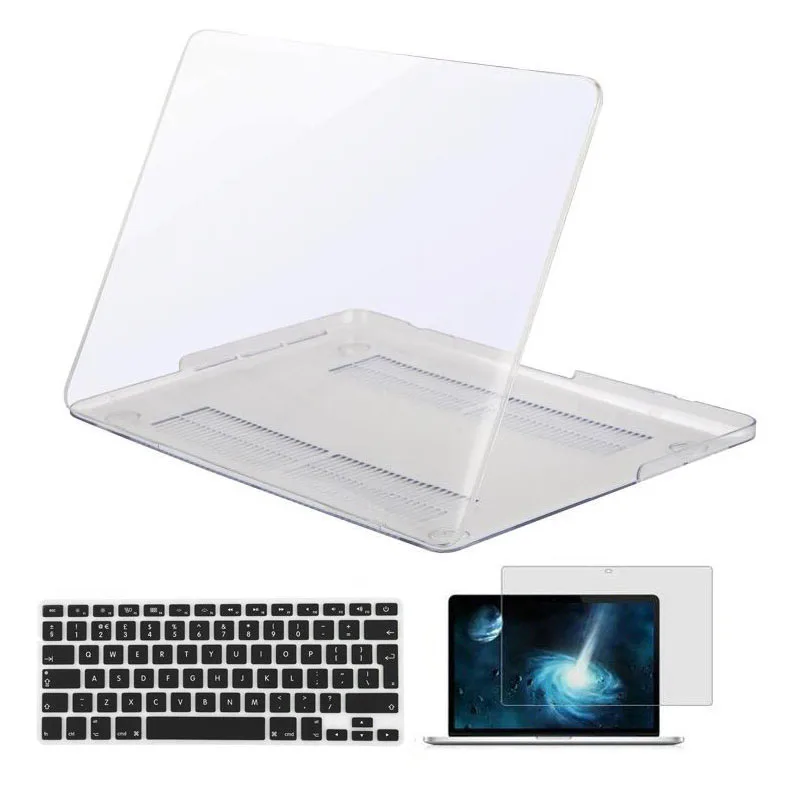 MOSISO ноутбука Пластик матовый чехол для Macbook Pro 13 компакт-дисков A1278 год 2008-2012+ силиконовый КБ крышка+ Экран протектор - Цвет: Transprent