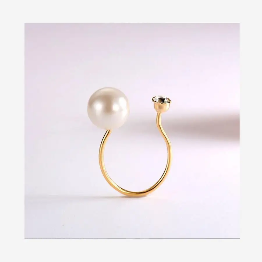 Женское кольцо из стерлингового серебра 925 пробы с жемчугом оптом J0260 | Украшения