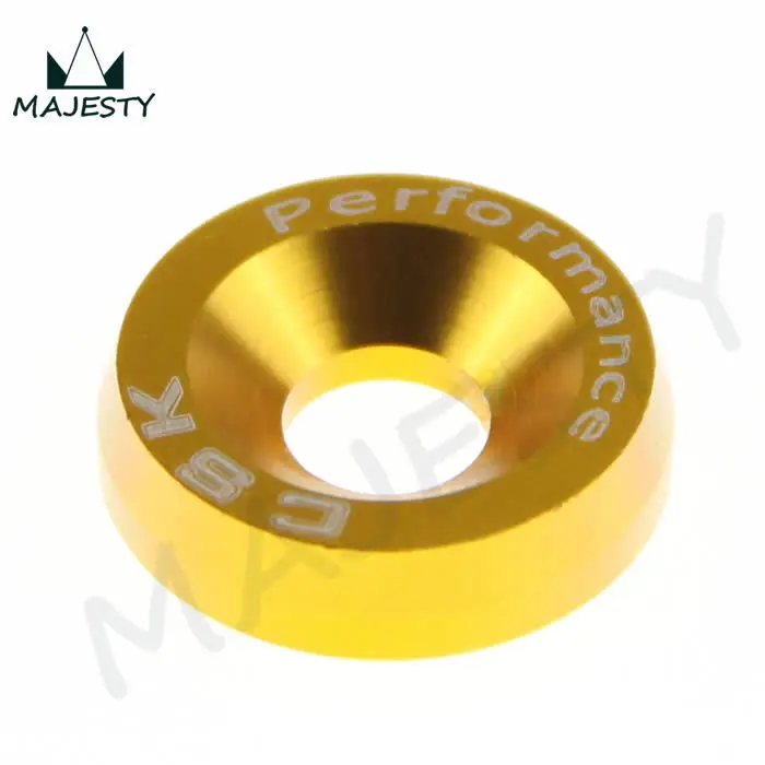 16 шт. M6 ширина зеркальный бампер крыло Омыватель анодированный алюминий золото |