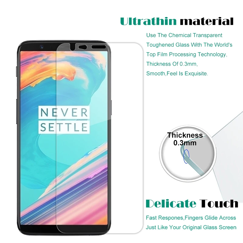 Закаленное стекло для OnePlus 5T 1 + 2 шт.|Защитные стёкла и плёнки телефонов| |
