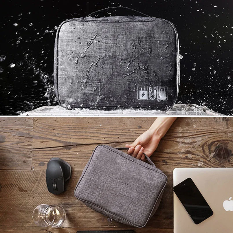 Дорожные цифровые аксессуары сумка для хранения портативный usb кабель зарядное