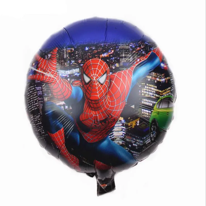 Ballons-4-1pcs Супергерой Дисней Человек-Паук День Рождения принадлежности чашки скатерть воздушные шары торт Топпер дети детский душ вечерние украшения - Цвет: Ballons-4-1pcs