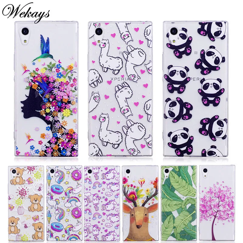 Силиконовый чехол Wekays для Sony Xperia XA1 G3112 G3116 G3121 G3123 G3125 милый мультяшный единорог