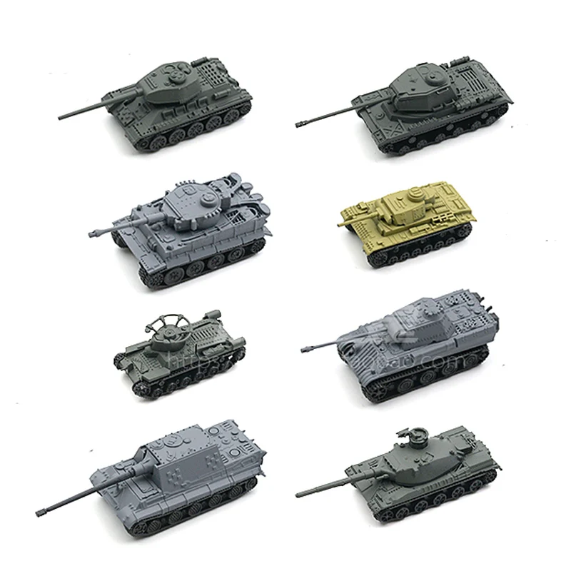 Сборная модель танка Второй мировой войны 8 шт./компл. 3d головоломка Тигр T34