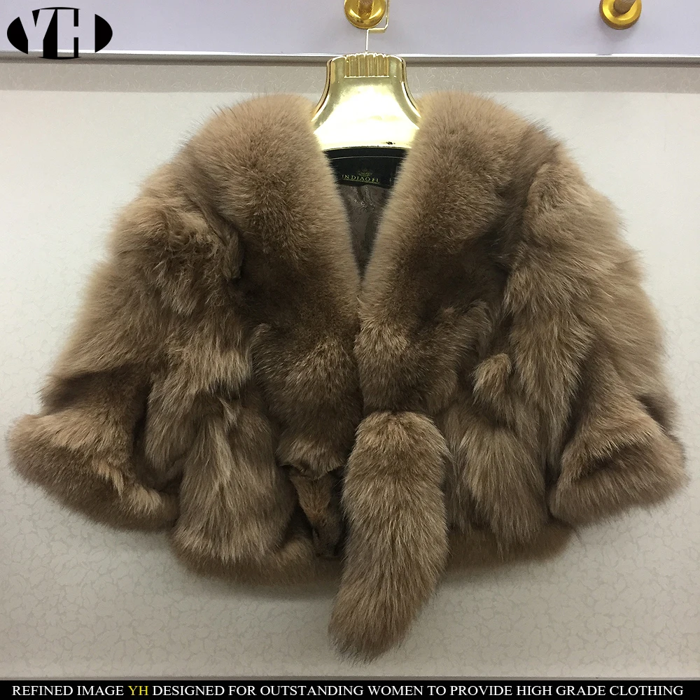 2019 new arrive women winter thick warm fur coat real fox jacket big collar outfit solid color fashion outerwear | Женская одежда