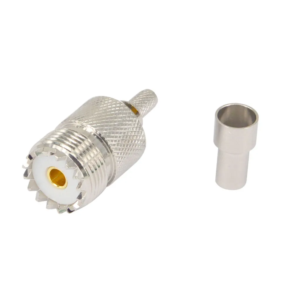 2 шт. обжимные соединители для окон UHF Female SO239 SO 239 RG58 RG142 LMR195 RG400 RF|Соединители| |