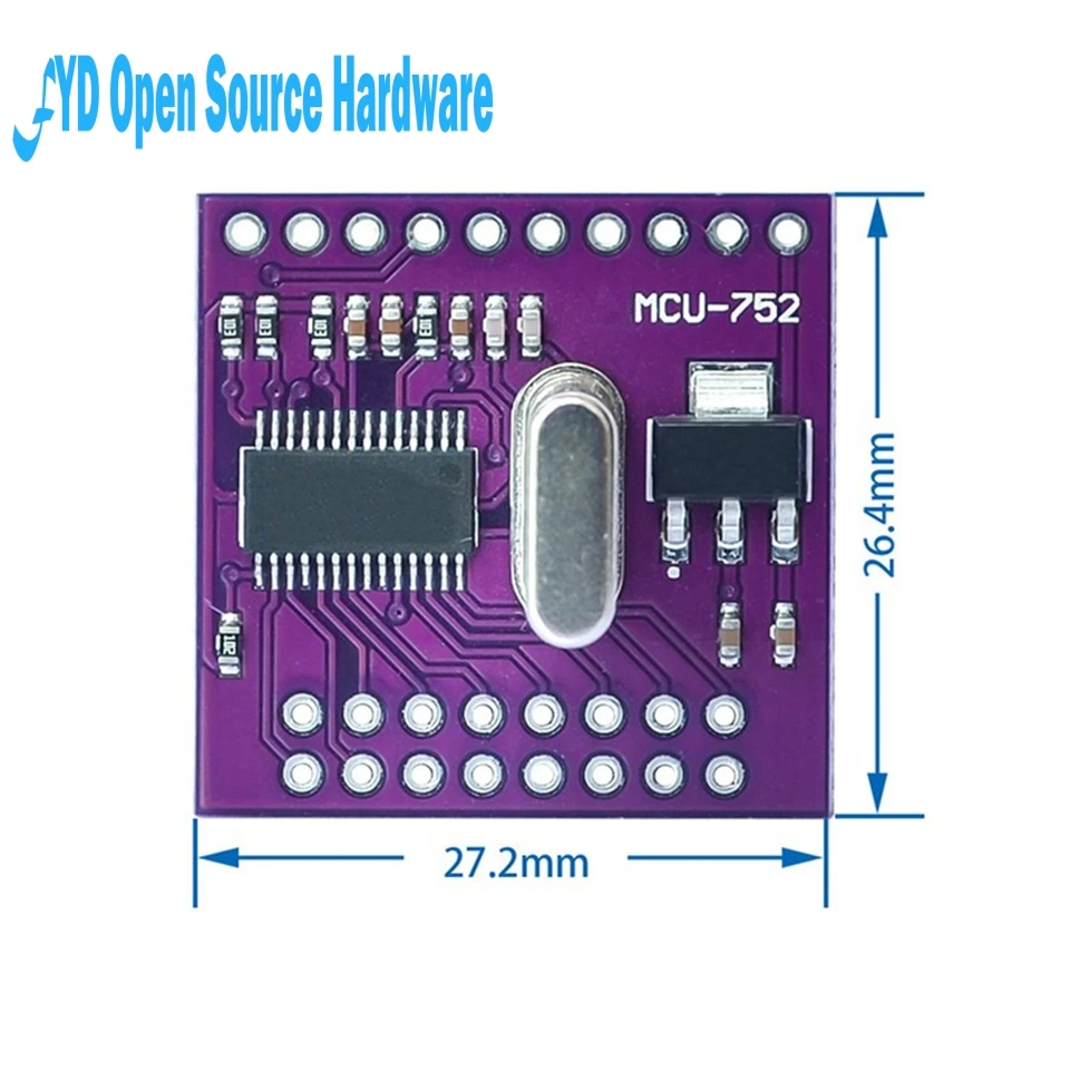 Встроенный интерфейс шины SC16IS752 I2C/SPI в двухканальный модуль преобразования UART 1